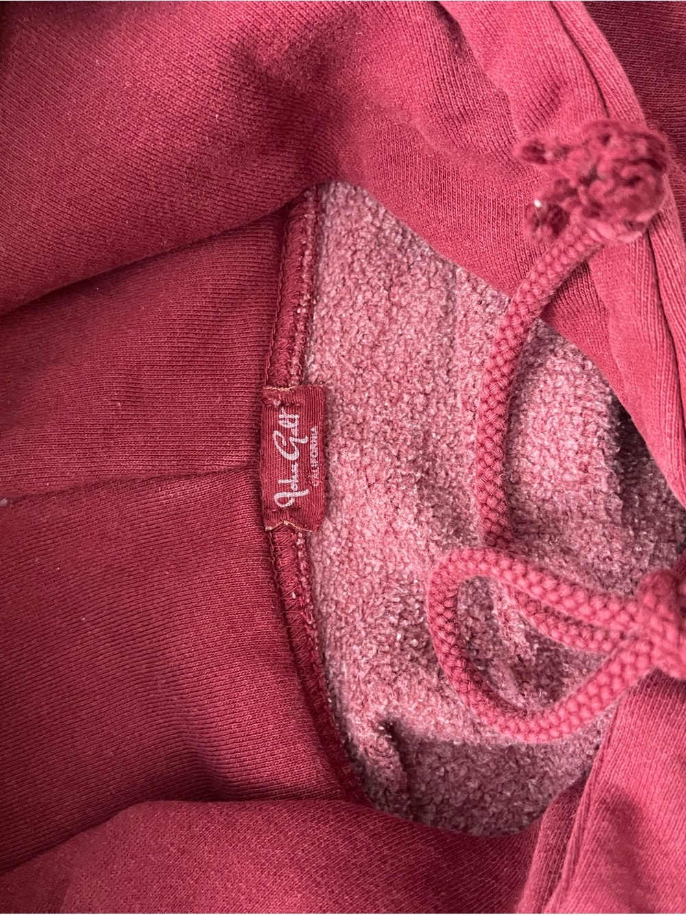 Brandy "New York" Graphic Hoodie - deep red - Picture 3 of 4